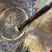 سینی مجمع برنجی طرح گلاب گیری کاشان استاد نعمتی 005