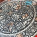 سینی مجمع برنجی قلمزنی گل و بلبل 004