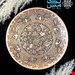 بشقاب مسی قلم زنی گل و مرغ استاد رسولی 022