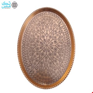 سینی مسی بیضی شکل سایز کوچک 30*21.5