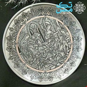 بشقاب مسی قلم زنی استاد رسولی 020