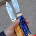 ست دو تایی چاقوی کلکسیونی استاد عبدالله مولوی 017
