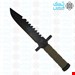 چاقوی شکاری خارجی دسته سبز کلمبیا مدل 2548B 