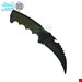 چاقوی کمپینگ کارامبیت(Karambit) دسته سبز(3228B) با غلاف