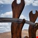 شمشیر سفارشی تیغه دمشقی Shinkai Katana