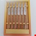 کارد میوه خوری استیل صادقی زنجان طرح چوب بسته 6 عددی