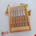 کارد میوه خوری استیل صادقی زنجان طرح چوب بسته 6 عددی