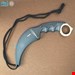 چاقوی کمپینگ کارامبیت(Karambit) دسته طلایی با غلاف