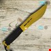کارد شکاری دسته طنابی طلایی طرح کلمبیا AK150 ساخت زنجان 045