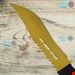 کارد شکاری دسته طنابی طلایی طرح کلمبیا AK150 ساخت زنجان 045