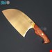 چاقوی سرآشپز مدل صربستانی( المازان Almazan knife ) دسته پادوک سفارشی استاد منفرد (غلاف دارد)