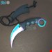 چاقوی کمپینگ کارامبیت(Karambit) دسته هفت رنگ با غلاف