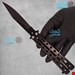 چاقوی پروانه ای مشکی 003 butterfly knife