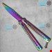چاقوی پروانه ای هفت رنگ 002 butterfly knife