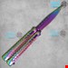 چاقوی پروانه ای هفت رنگ 002 butterfly knife