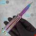 چاقوی پروانه ای هفت رنگ 002 butterfly knife