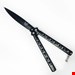 چاقوی پروانه ای مشکی سایز بزرگ (22 سانتی) 006 butterfly knife