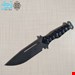 کارد شکاری دسته فایبر گلاس مشکی عباس بیات 005