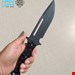 کارد شکاری دسته فایبر گلاس مشکی عباس بیات 005