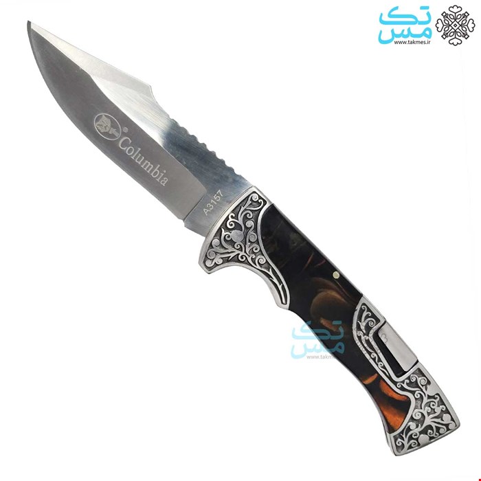 چاقو جیبی تاشو کلمبیا اصل دسته رزین مدل A3157