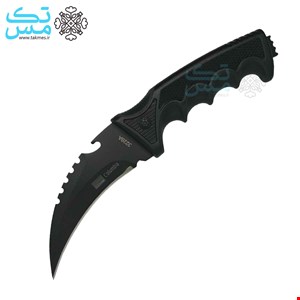 چاقوی کمپینگ کارامبیت(Karambit) دسته مشکی(3228A) با غلاف