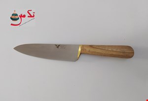 کارد آشپزخانه دسته چوبی بزرگ غفاری 007