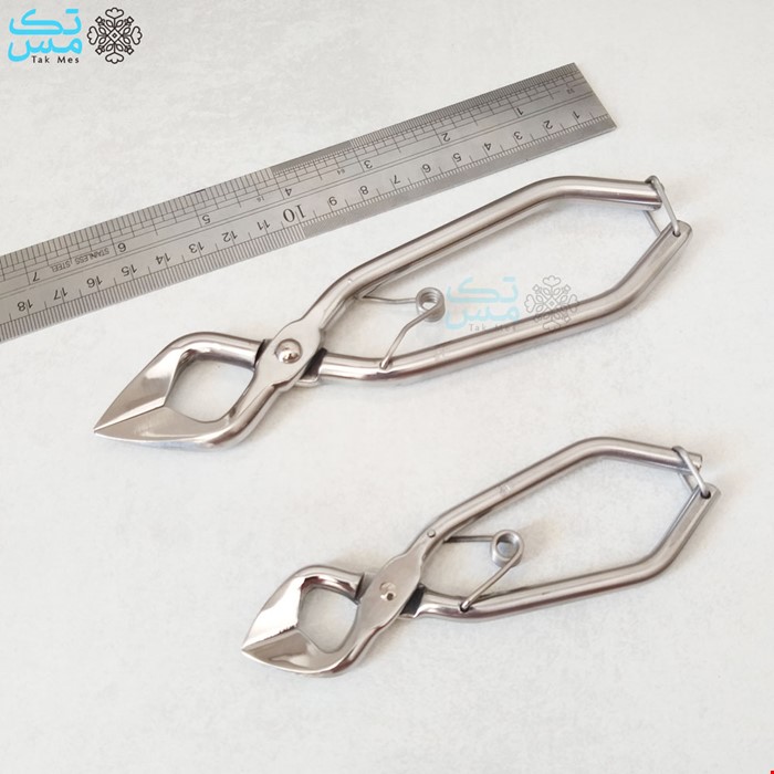 انبر و قیچی قند شکن استیل ضد زنگ 