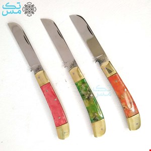 چاقوی قلمتراش تک تیغه بنیامین 15 سانتی با دسته رنگی