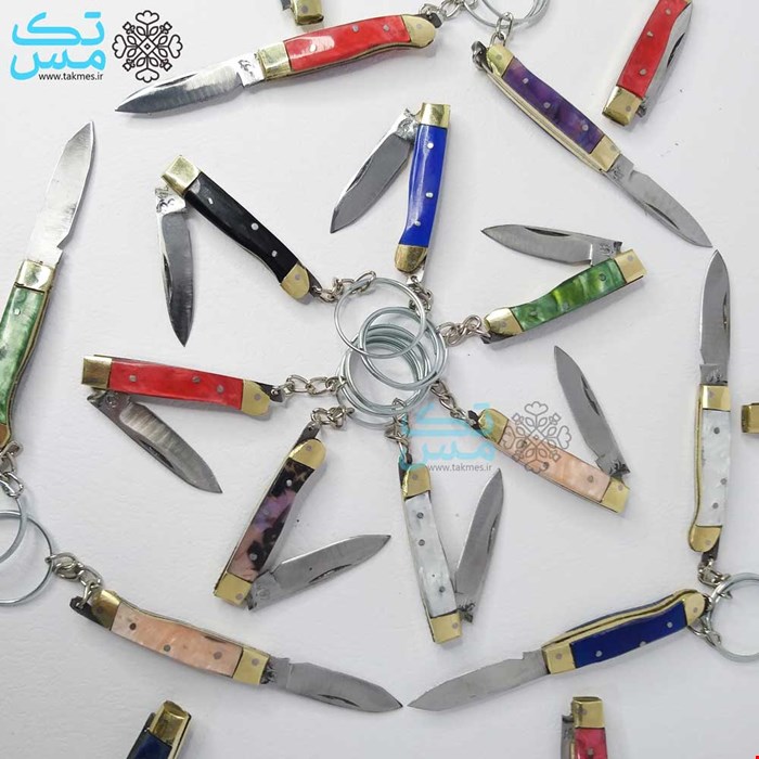 جاکلیدی و آویز طرح چاقوی جیبی تاشو