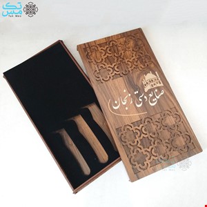 جعبه چوبی هدیه مخصوص چاقوی آشپزخانه و شکاری