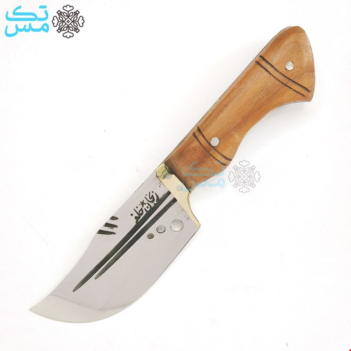 چاقوی تیزی دسته چوبی خلفی زنجان بهمراه غلاف						
