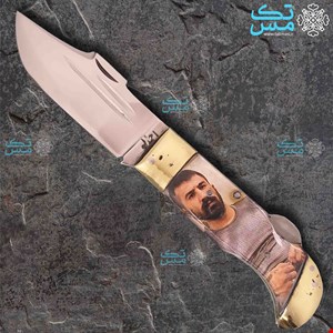 چاقوی ضامندار خنجری طرح وحید مرادی استاد احمدلو