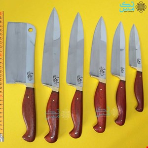 ست 6 عددی چاقوی آشپزخانه و ساطور علمدار