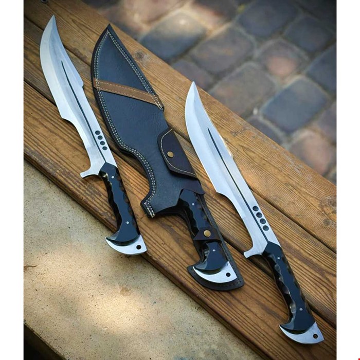 چاقوی شکاری و بامبوزن 45 سانتی استاد سرداری