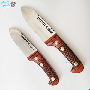 چاقوی سلاخی و پوست کنی استاد اسماعیل قمی بهمراه غلاف(دو سایز)