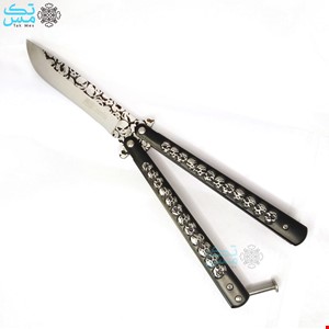 چاقوی پروانه ای کلمبیا درجه یک مدل جمجمه butterfly knife