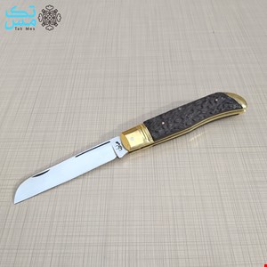 چاقوی جیبی  سفارشی دسته استخوان گاومیش صادق 012