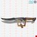 کارد شکاری مدل بووی (bowie knife) استاد سرابی 019