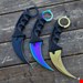 چاقوی کمپینگ کارامبیت(Karambit) در سه رنگ با غلاف