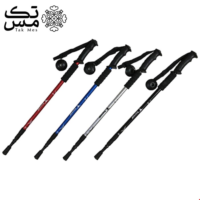 عصا کوهنوردی پیچی کله گاوی آنتی شک دار مدل Pekynew Antishock