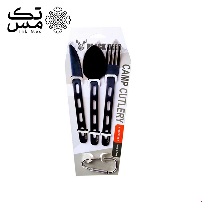 ست قاشق، چنگال و کارد با روکش تتانیوم بلک دیر